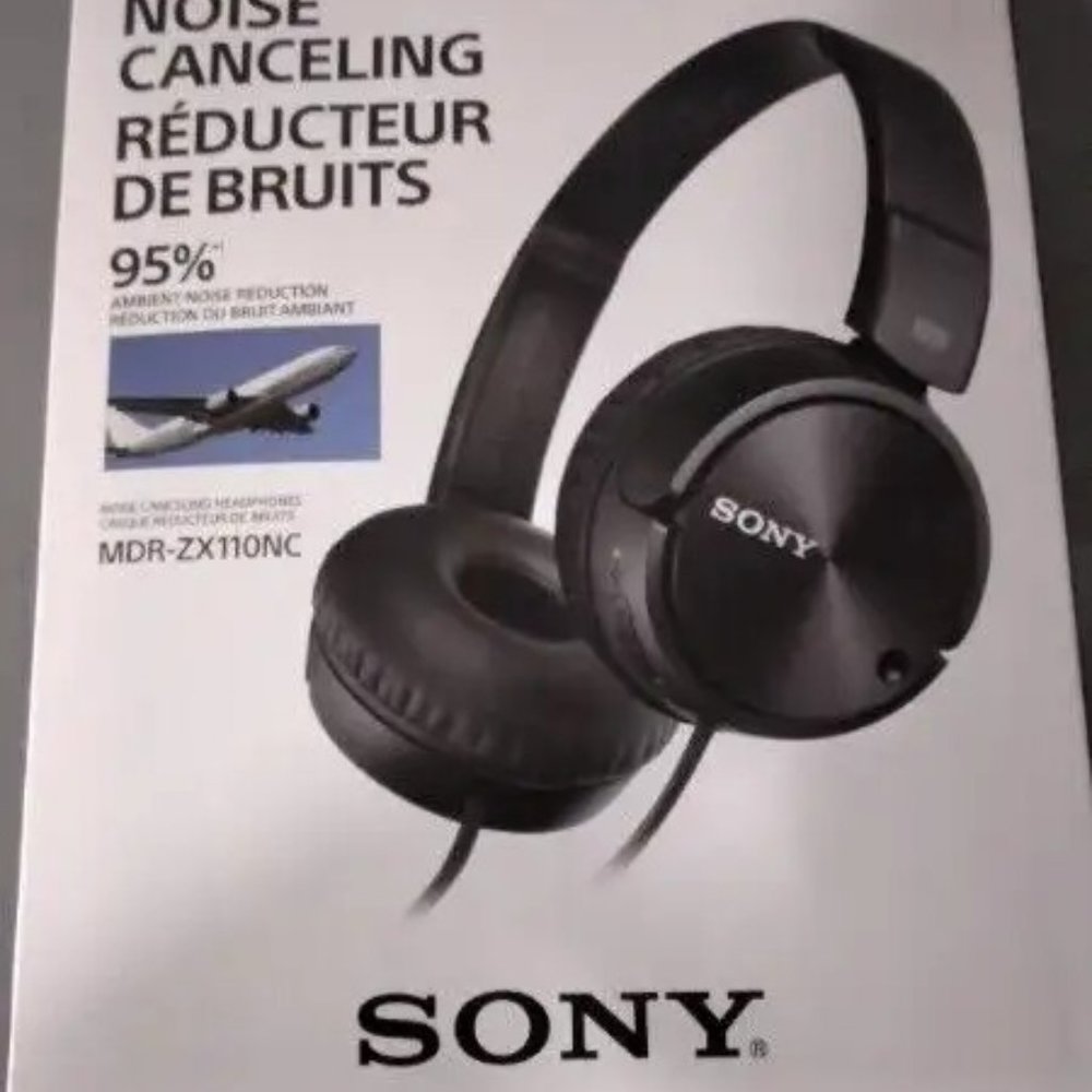 Sony MDRZX110NC Over-Ear Noise Cancelling Headphones (Black)